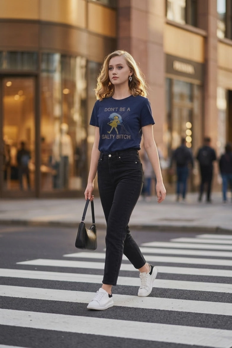 Don't Be A Salty Bitch Rhinestone Tee