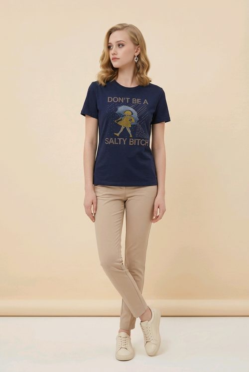 Don't Be A Salty Bitch Rhinestone Tee